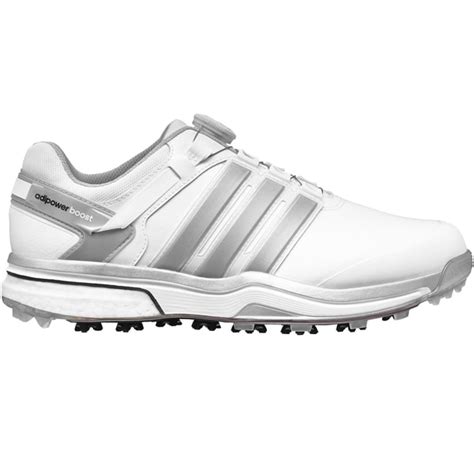 shop adidas adipower boa boost golf shoes closeout whitesilver metallicwhite  shipping