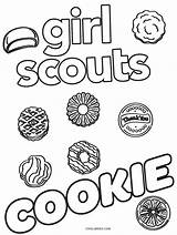 Scout Coloring Cookie Girl Pages Cookies Printable Scouts Brownie Activities Girls Print Sales Kids Booth sketch template