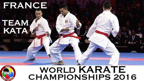 Karate Final Male Team Kata France Kata Kanku Sho 2016 World Karate