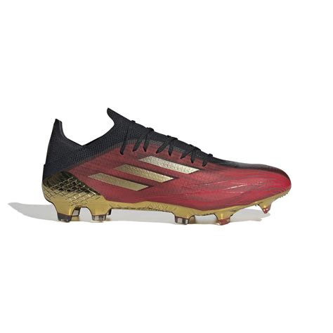 adidas  speedflow gras voetbalschoenen fg rood goud zwart