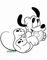 Baby Pluto Coloring Disney Pages Mickey Mouse Printable Babies Goofy Albanysinsanity Cartoon Exclusive Coloriage Disneyclips Donald Animal Minnie Ba Drawings sketch template