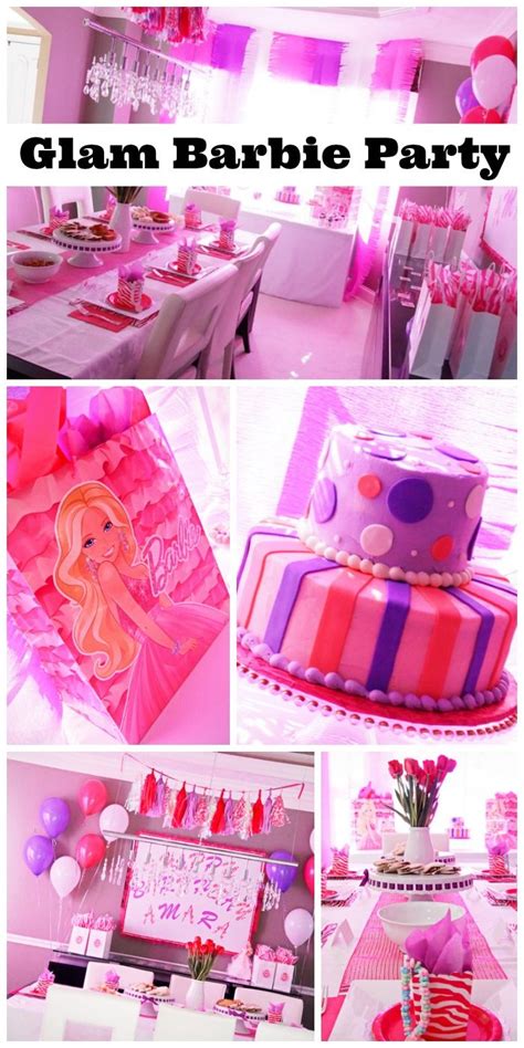 Glam Barbie Girl Birthday Party See More Party Ideas At Catchmyparty