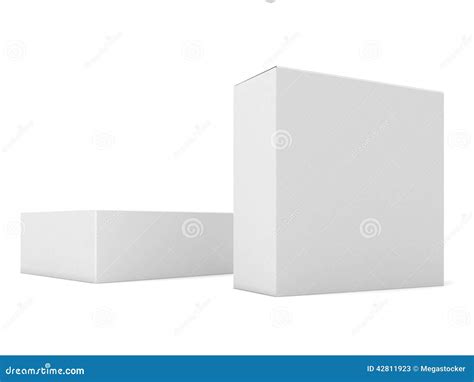 blank boxes isolated  white stock illustration illustration