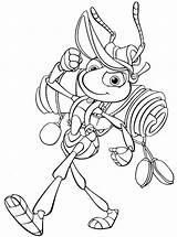 Coloring Pages Bugs Life Disney Printable Color Sheet Bug sketch template