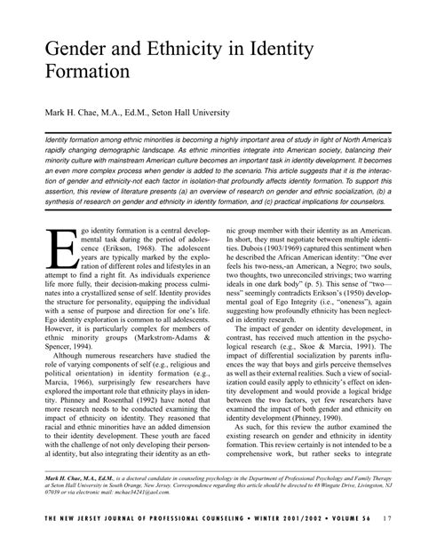 pdf gender and ethnicity in identity formation