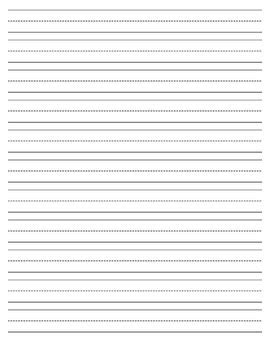 grade writing paper printable  grade lined paper