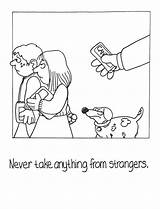 Stranger Danger Coloring Pages Colouring Printable Getcolorings Popular sketch template