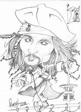 Depp Johnny Coloring Celebrities Printable Pages sketch template