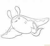 Coloring Pages Mantine Pokemon Drawing sketch template