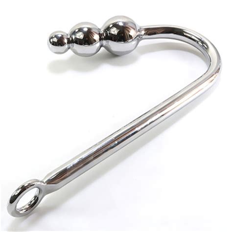 Stainless Steel Anal Hook With 3 Ball Anal Hook Cleek Rope Hook Plug