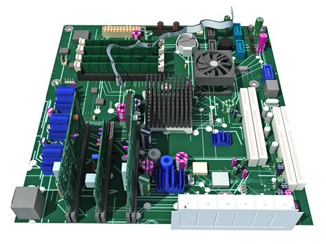 motherboard computer  model cgtrader