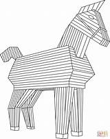 Coloring Horse Trojan Pages Greece Sheet Drawing Printable Template Getdrawings sketch template