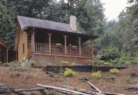 rustic log cabin  front  rear porches  youll love  cozy interior