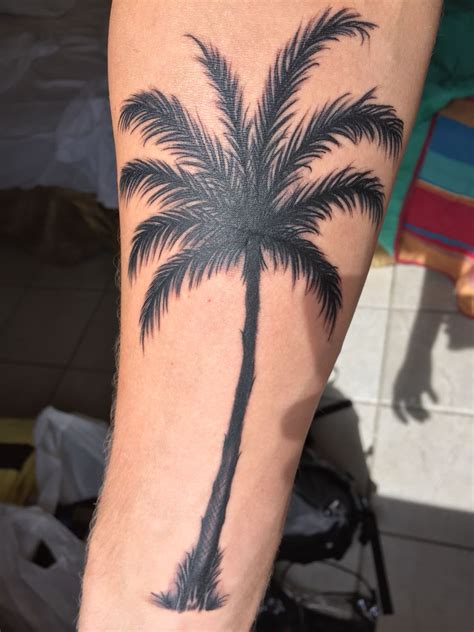 love   palm tree tattoo form curacao trendy tattoos mini