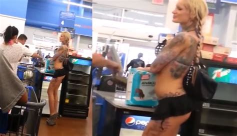 whats the point of shopping at walmart looking all skanky like that