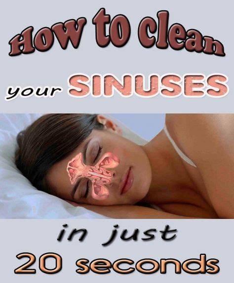 clean  sinuses    seconds