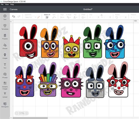 Number Blocks Svg Pack Easter Edition 50 Bonus Easter Svg Number