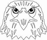 Eagle Coloring Printable Pages Bald Outline Eagles Philadelphia Face Kids Template Colouring Drawing Cartoon Print Cliparts Animal Clipart Animals Mask sketch template