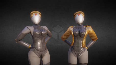 Twin Ballerina Robots From Atomic Heart Buy Royalty Free 3d Model By
