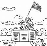 Iwo Jima Designlooter Ak0 Coloring4free Marines sketch template