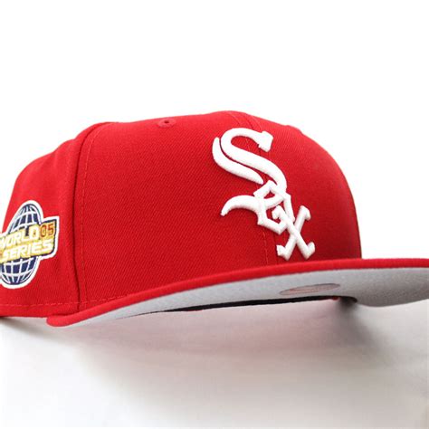 chicago white sox  world series  era fitted fifty hat red