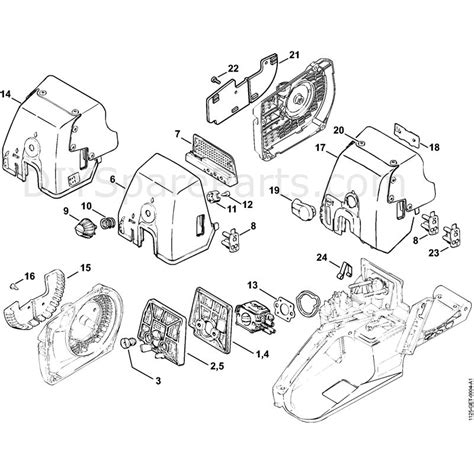 stihl  chainsaw  parts diagram air filter