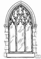 Cathedral sketch template