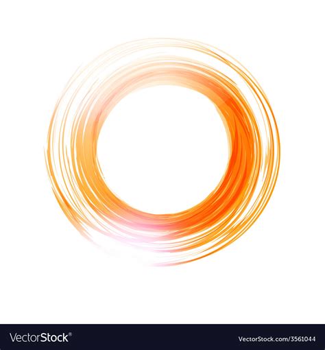 abstract circle banner logo design template vector image