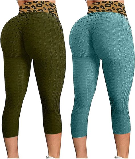 inner 2pc leggings for women honeycomb anti cellulite waffle leggings