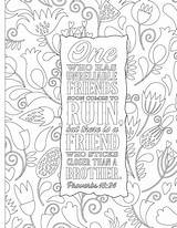 Coloring Bible Pages Christian Book Words Color Choose Board Adults Inspiring Verses sketch template