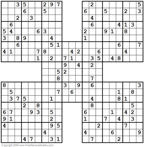 hard samurai sudoku puzzles  printable puzzles  puzzles