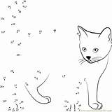 Kitten Dots sketch template