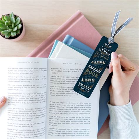 personalised c s lewis quote vintage style bookmark by the little