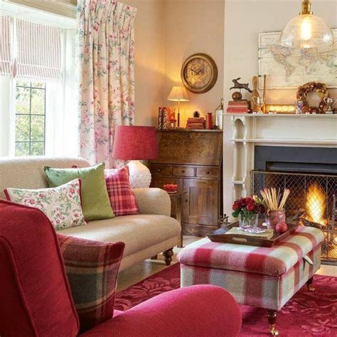 pin  marberrys room  love red  cosy living room country