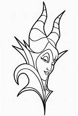 Maleficent Coloring4free Malificent sketch template
