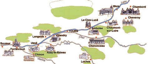 chateaux de la loire map chateau  montellier