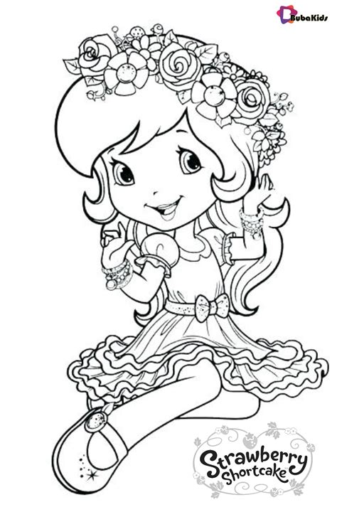 strawberry shortcake coloring pages printable printable templates
