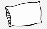 Pillow Clipart Clip Cartoon Cliparts Transparent Clipground Line Library sketch template