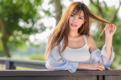 cute pretty asian girl long hair ultra hd wallpaper free wallpaper wiki