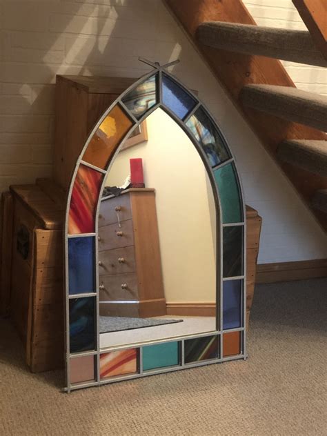 Stained Glass Mirror Frame Fabweld Metalworks