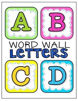 printable alphabet word wall letters