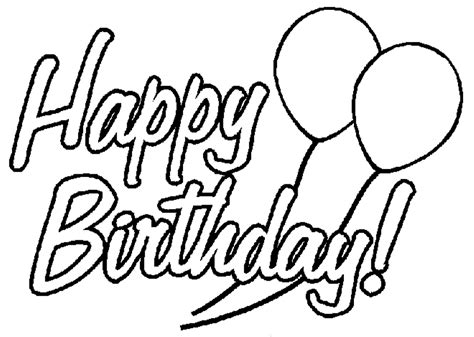 happy birthday color pages happy birthday coloring pages birthday