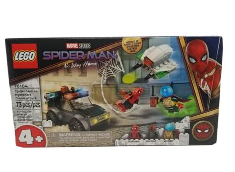 lego marvel super heroes spider man  mysterios drone attack   ebay