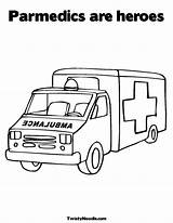 Ambulance Paramedic Colouring Cpr Billion sketch template
