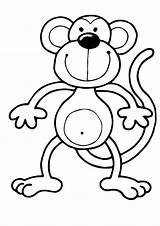Monkey Coloring Pages Kids Printable Print Monkeys Sheets Wecoloringpage Kitty Hello Monk Coloring4free Cute Funny Draw Swinging Hanging Riscos Drawing sketch template