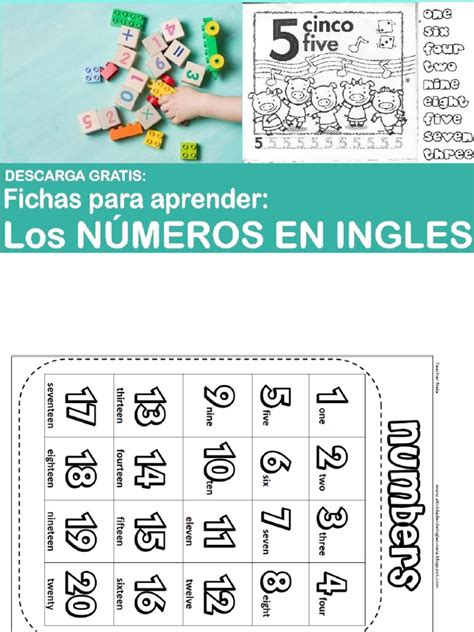 Fichas Para Aprender Los Números En Ingles Para Niños Pdf