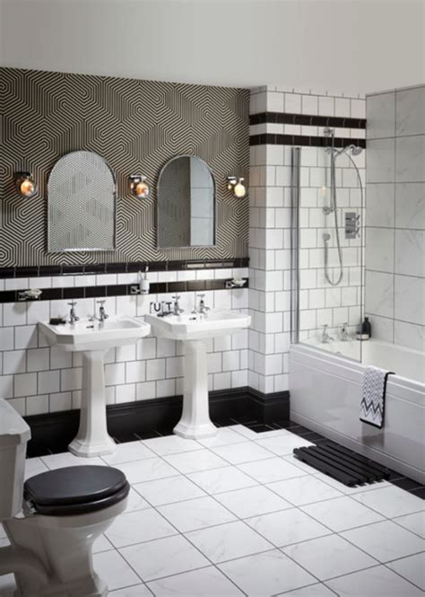 stunning art deco bathrooms mirrors lights  vanities