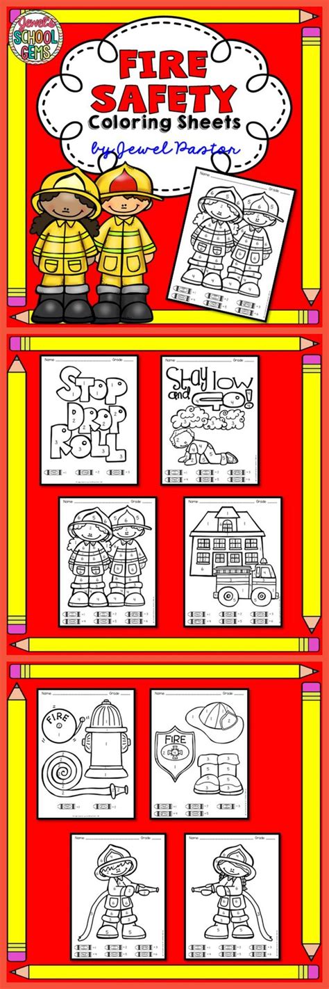 stay safe   fun  fire safety coloring sheets
