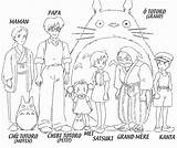 Totoro Ghibli Voisin sketch template