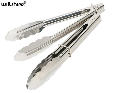 wiltshire cm mini tongs  pack stainless steel catchcomau